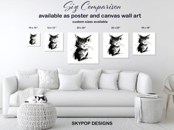 Sleepy Cat Art