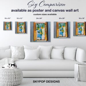 Lemon Window View Art