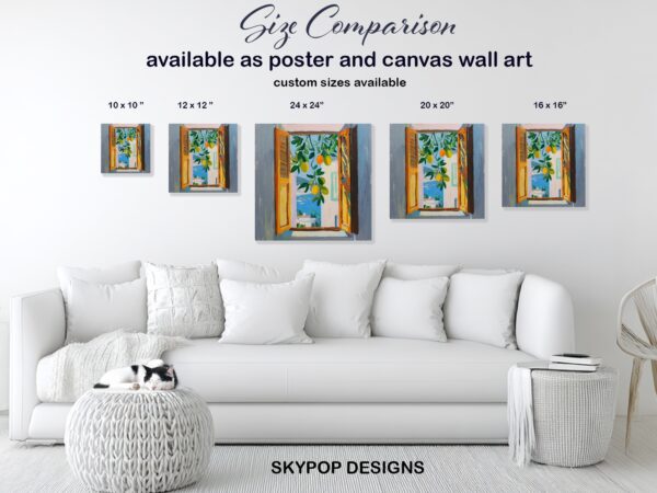 Lemon Window View Art
