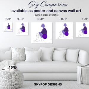 Purple Silhouette Art