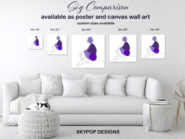 Purple Silhouette Art