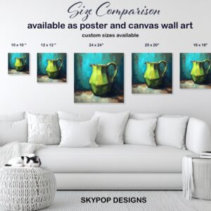 Vibrant Green Pitcher Art
