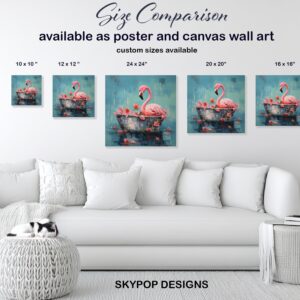Flamingo Floral Art