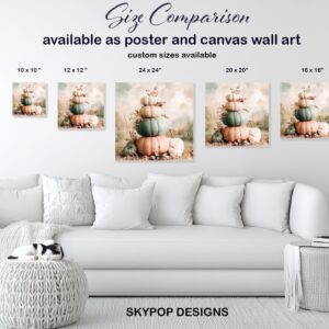 Pastel Pumpkin Stack Art
