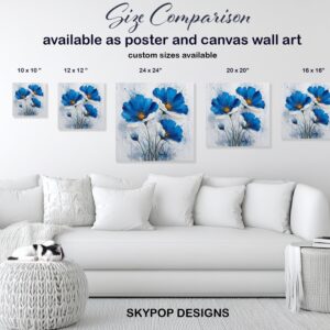 Blue Floral Art