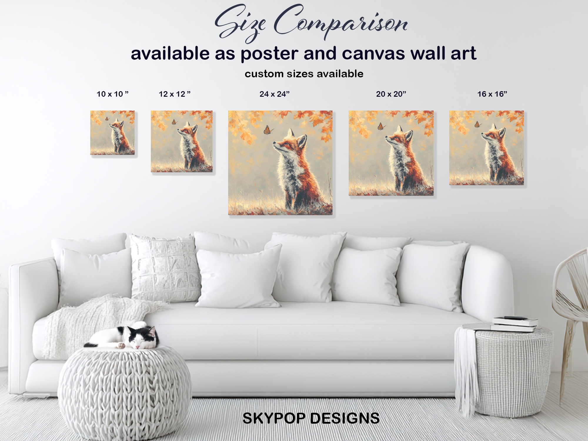 7.jpg Fox and Butterfly Art