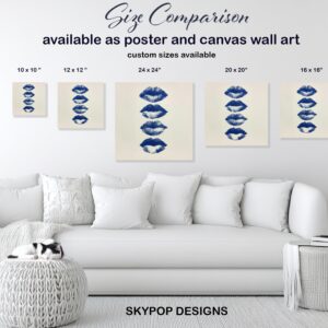 Blue Lips Art
