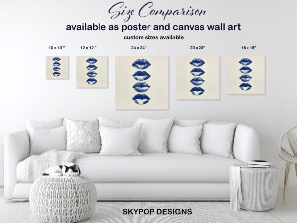 Blue Lips Art