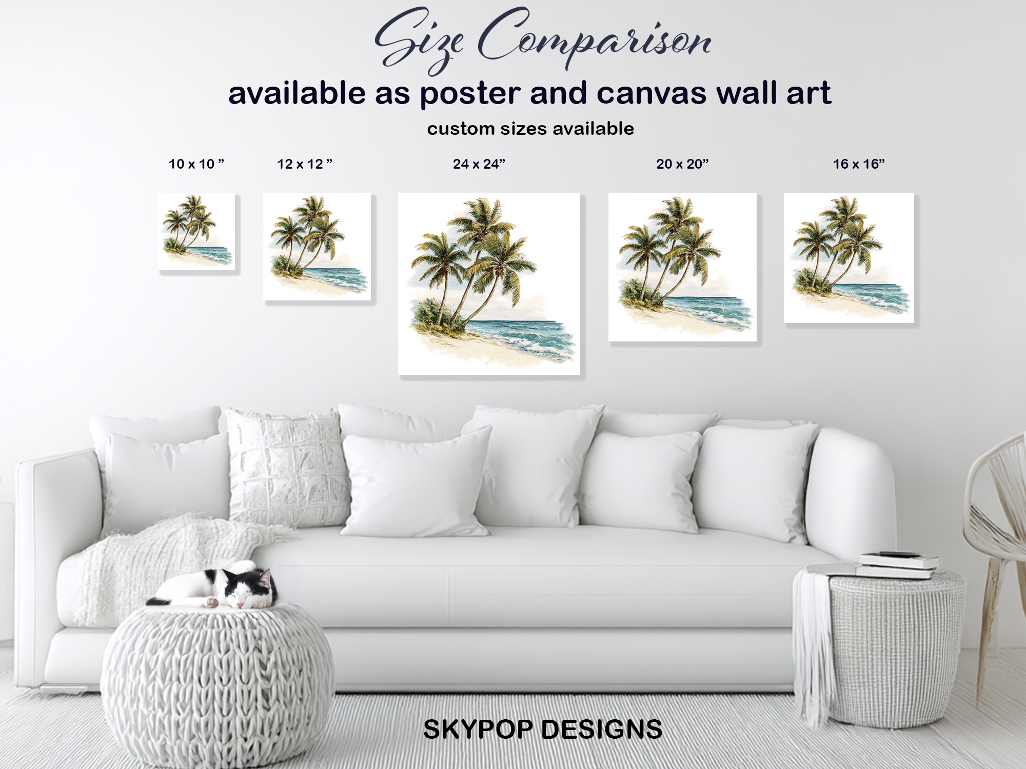 7.jpg Tropical Beach Palm Trees Art