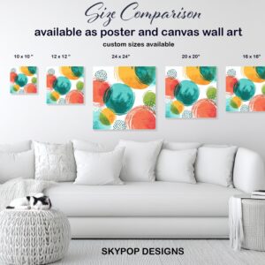 Vibrant Circles Abstract Art