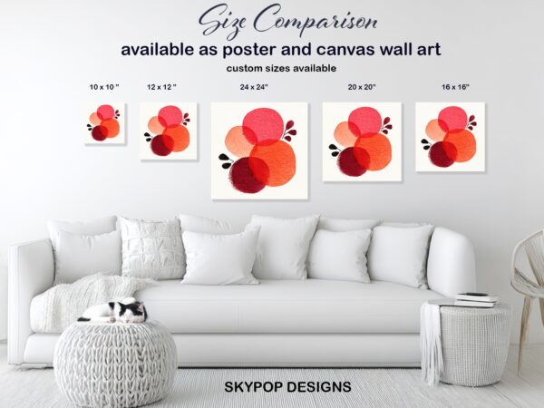 Red Circles Art