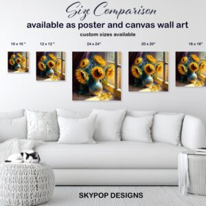 Sunflower Bee Art