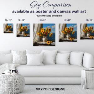 Sunflower Vase Art
