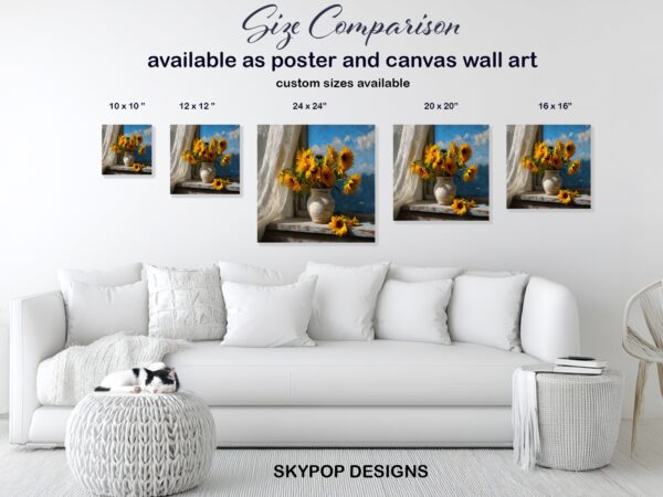 Sunflower Vase Art