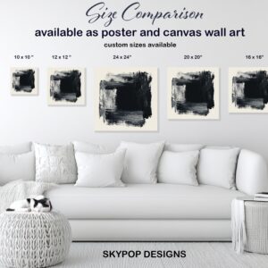Black Brushstroke Art