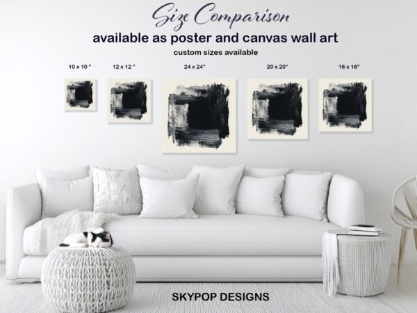 Black Brushstroke Art