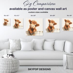 Highland Cow Art