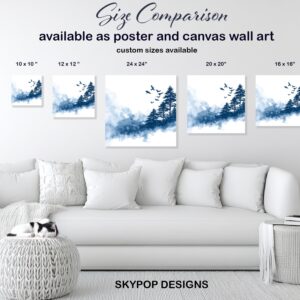 Flying Birds Forest Art