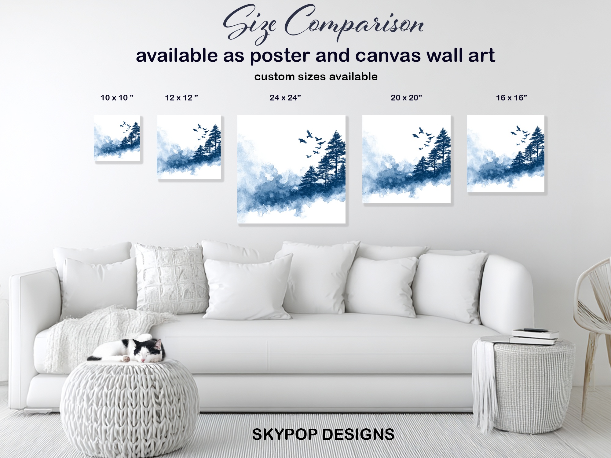 7.jpg Flying Birds Forest Art