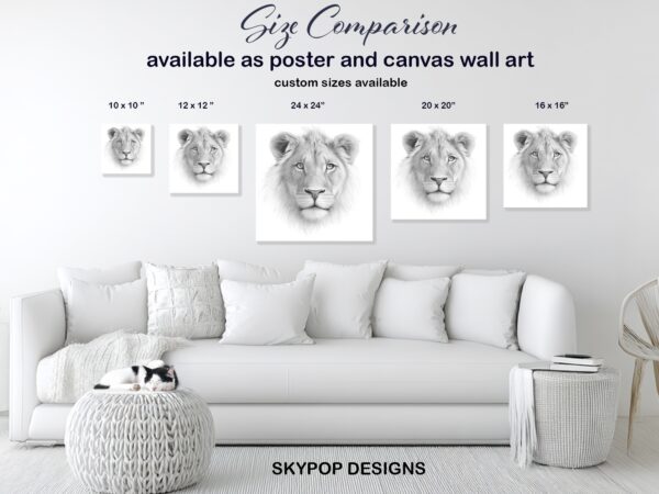 Lion Portrait Art