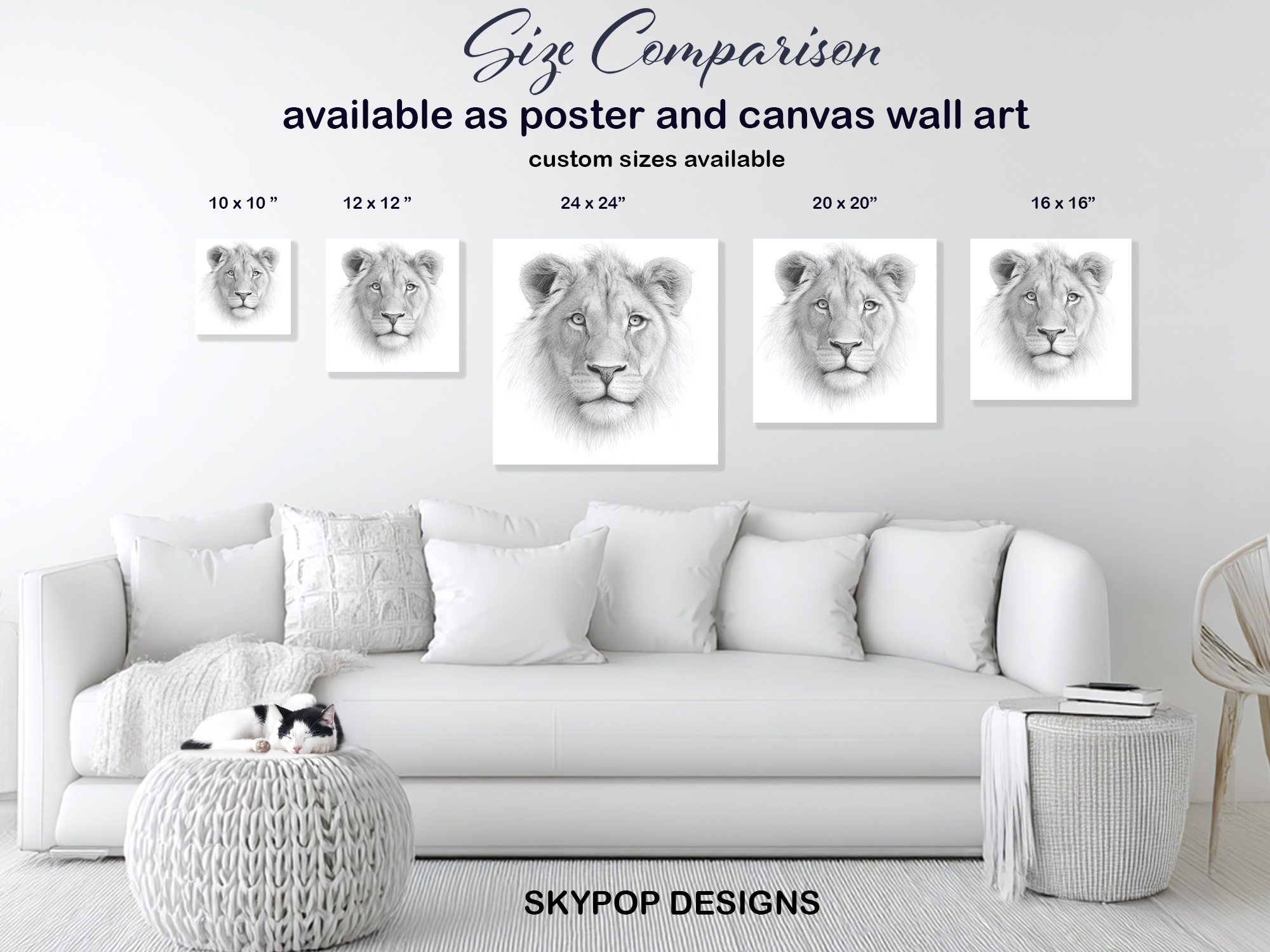 7.jpg Lion Portrait Art