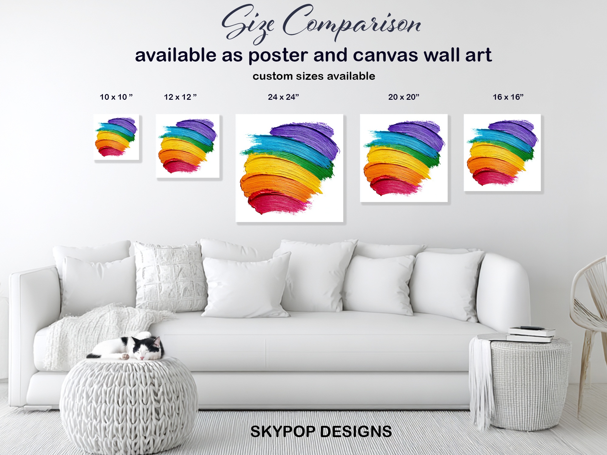7.jpg Rainbow Brush Strokes Art