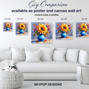 Sunflower Vase Art