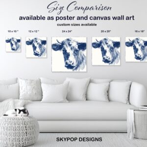 Blue Cow Art