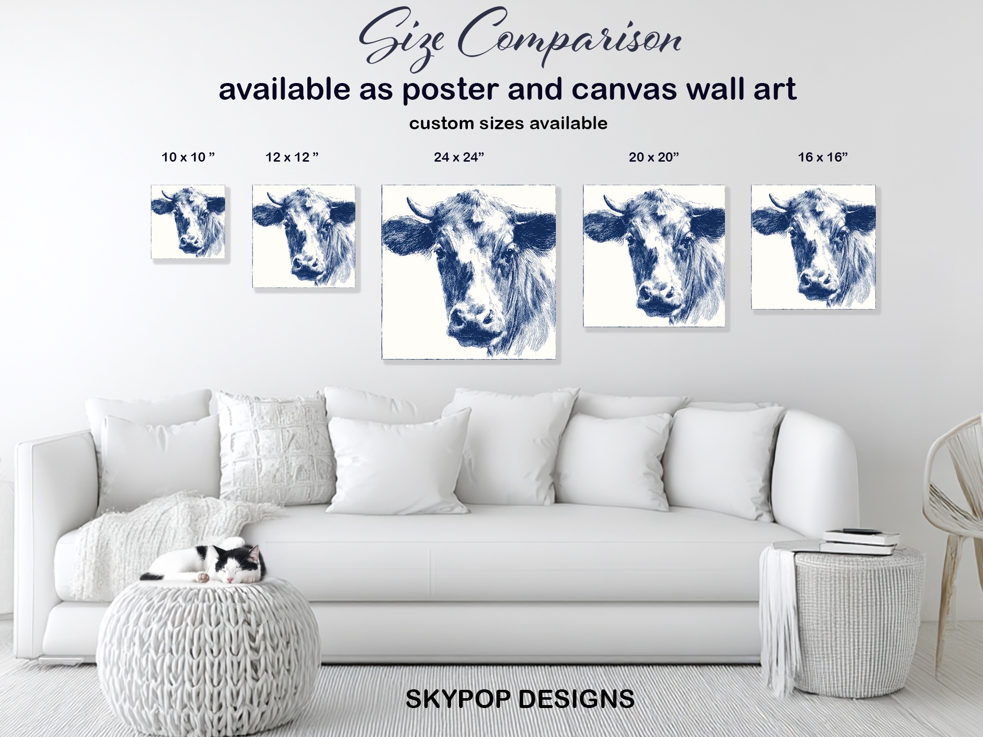 7.jpg Blue Cow Art