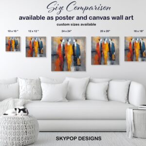 Colorful Silhouettes Art