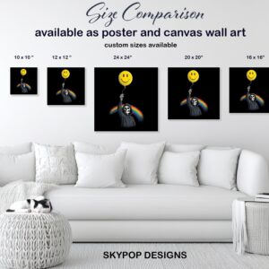 Grim Reaper Smiley Balloon Art