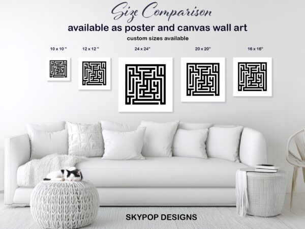 Geometric Maze Art
