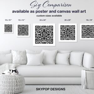 Geometric Maze Art
