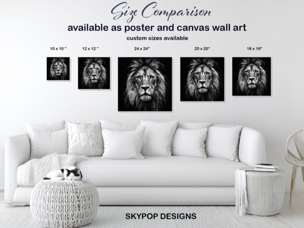 Lion Portrait Art