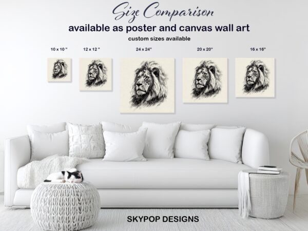 Lion Portrait Art