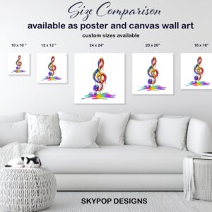 Melting Music Note Art