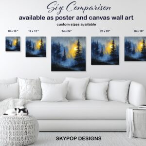 Moonlit Forest Art