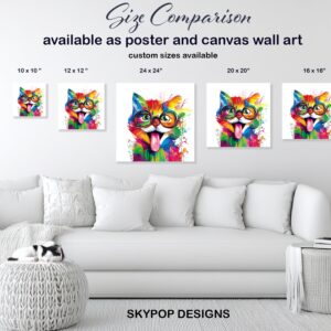 Colorful Cat Art