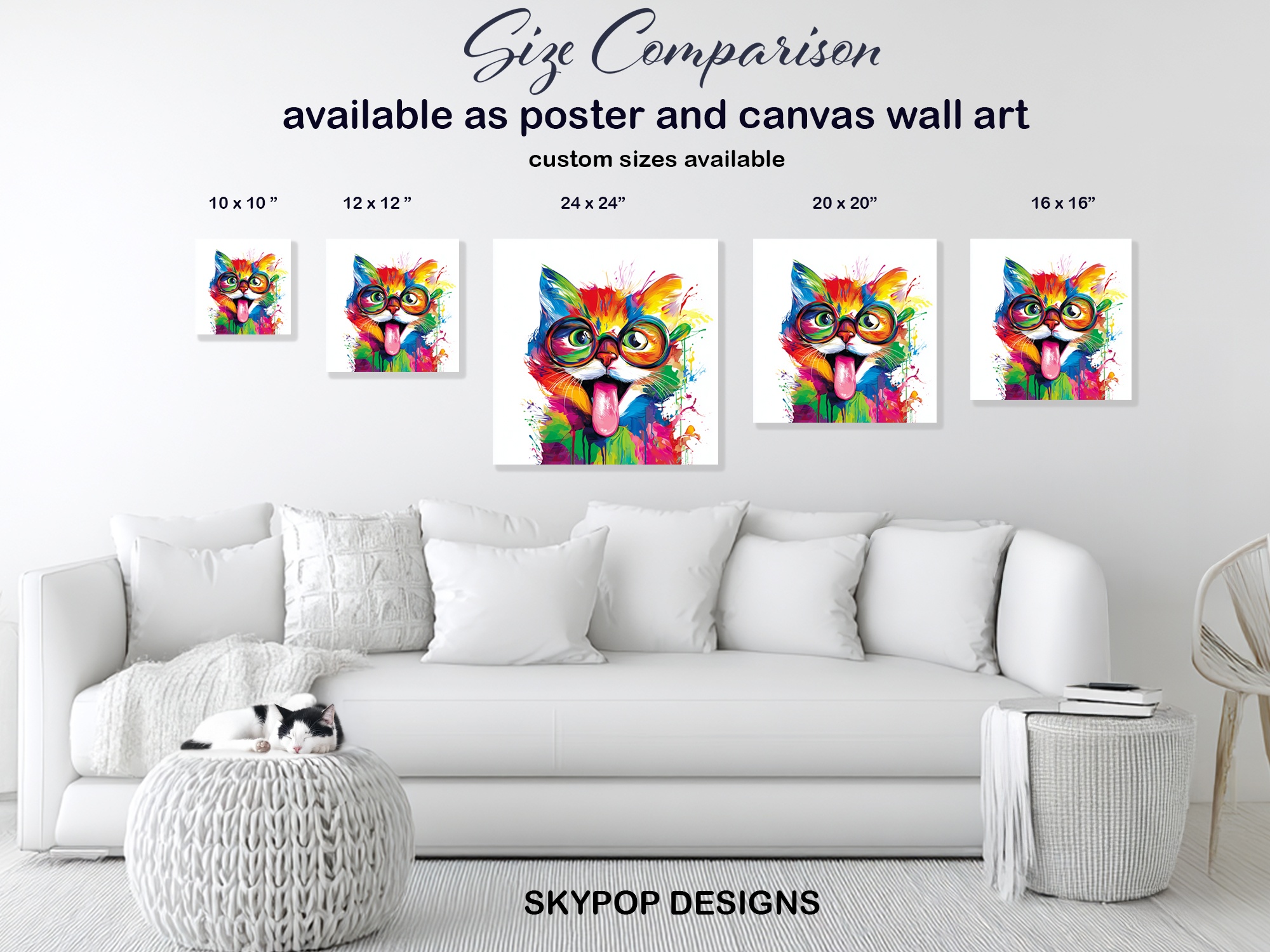 7.jpg Colorful Cat Art