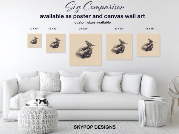 Bird on Hand Art