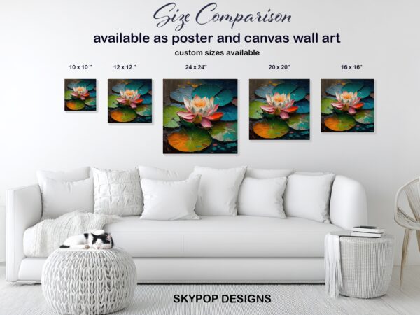 Water Lily Bloom Art