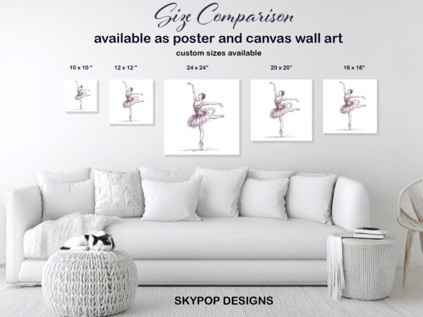 Ballerina Sketch Art