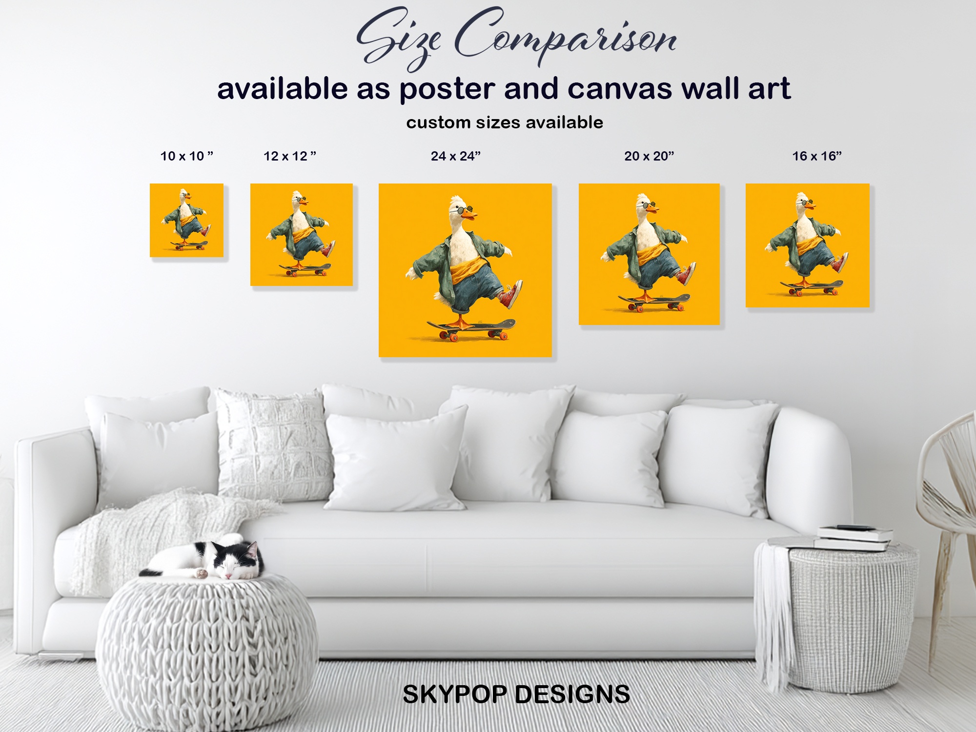 7.jpg Skateboarding Duck Art