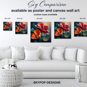 Vibrant Poppy Bloom Art