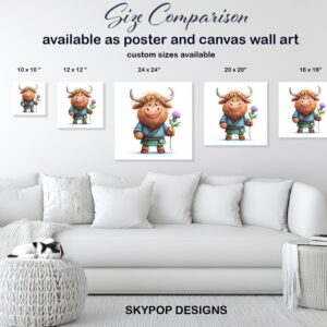 Highland Cow Art