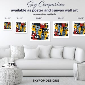 Cubist Faces Art