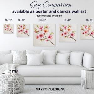 Cherry Blossom Branch Art