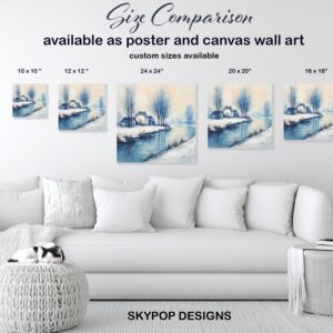 Winter Cottage Art