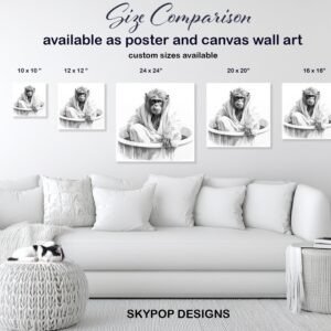 Chimpanzee Spa Art