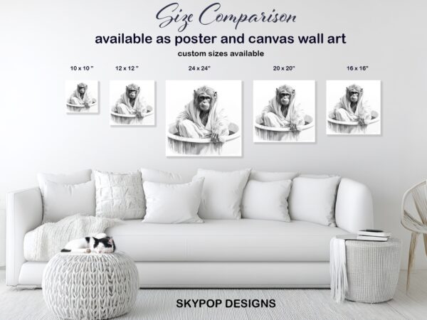 Chimpanzee Spa Art